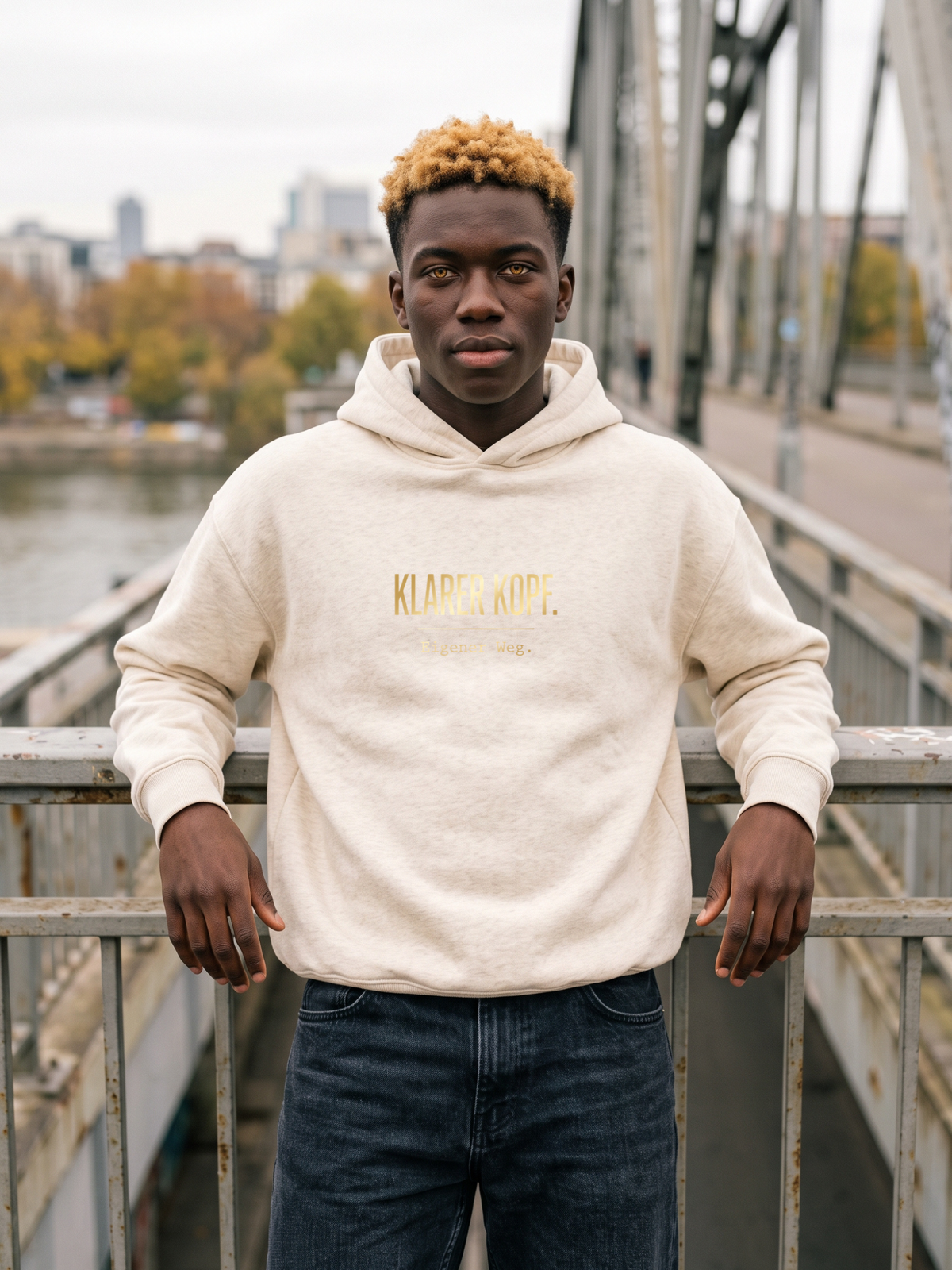 Hoodie Unisex - KLARER KOPF. EIGENER WEG -Premium Statement Hoodie