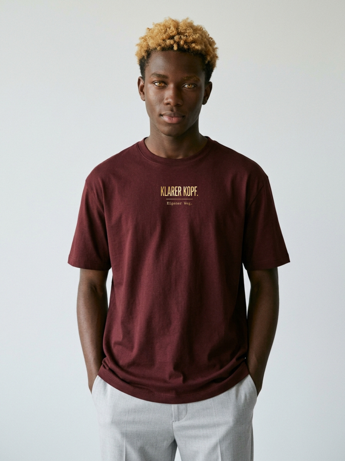 T-Shirt Unisex - KLARER KOPF. EIGENER KOPF - Premium Statement Shirt