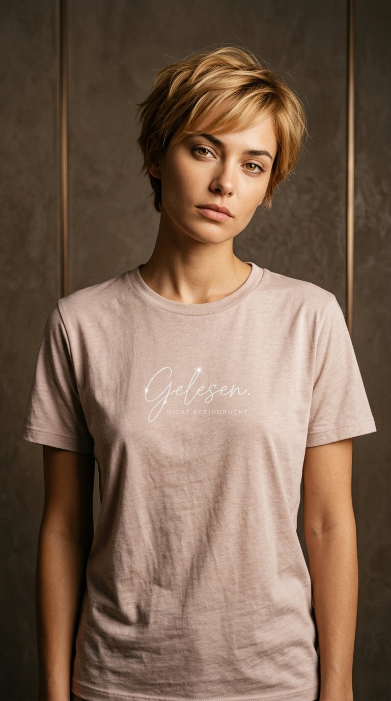 T-Shirt Unisex - GELESEN. NICHT BEEINDRUCKT - Premium Statement Shirt