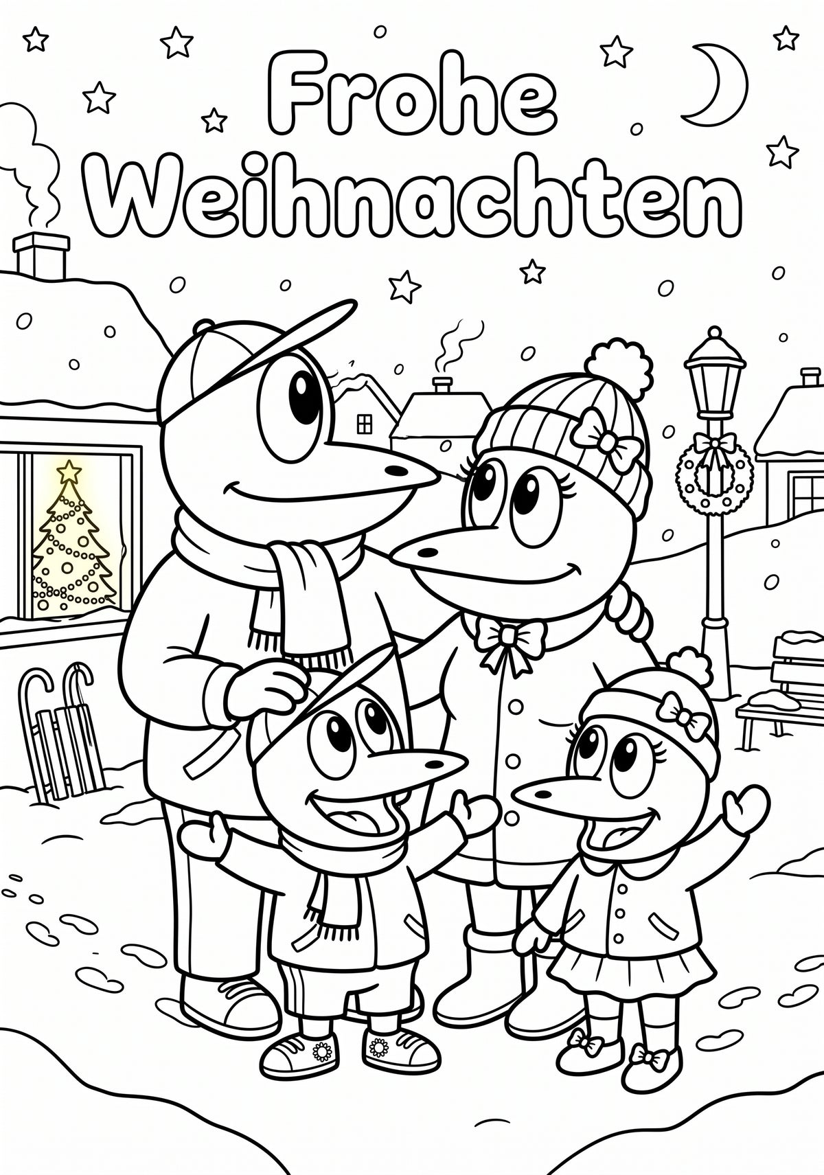 ERFI feiert Weihnachten – Vorlese- und Ausmalbuch für Kinder ab 3 Jahren