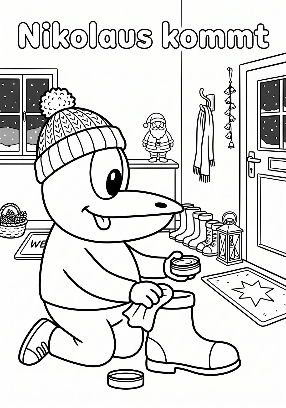 ERFI feiert Weihnachten – Vorlese- und Ausmalbuch für Kinder ab 3 Jahren