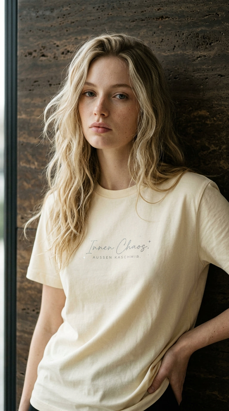 T-Shirt Unisex - INNEN CHAOS. AUSSEN KASCHMIR - Premium Statement Shirt