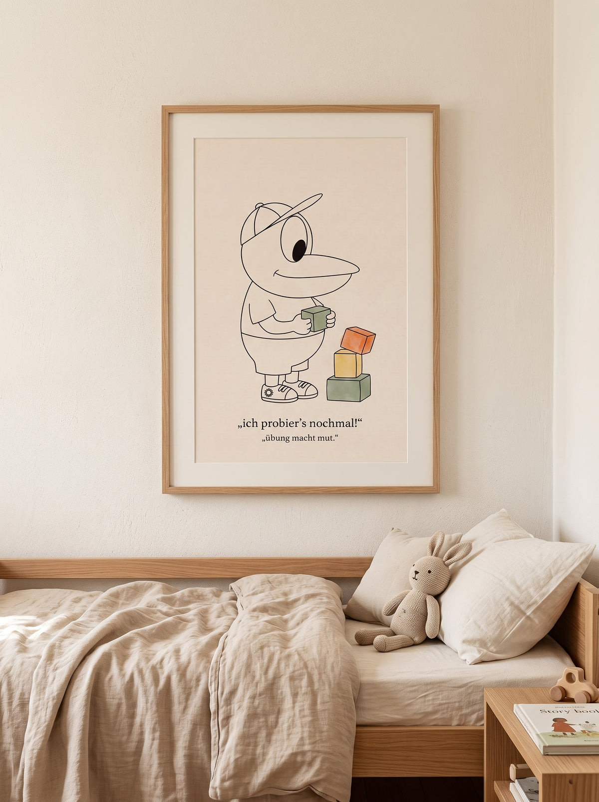 Poster Kinder „Ich probier’s nochmal!“ – Mut & Selbstvertrauen