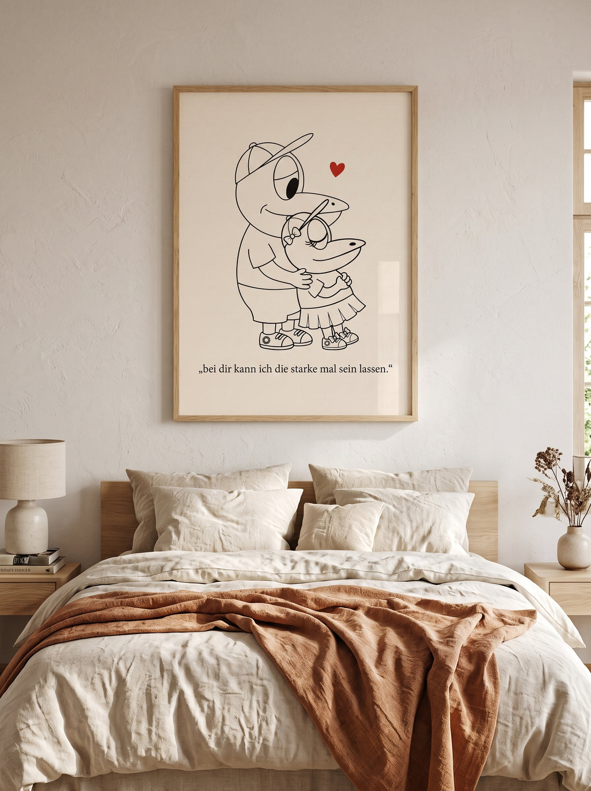 Poster Paar - ERFI „Bei dir kann ich die Starke sein lassen“ – Liebe & Geborgenheit