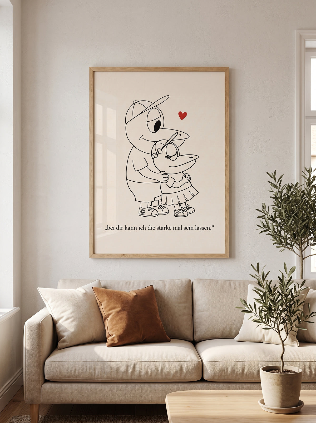 Poster Paar - ERFI „Bei dir kann ich die Starke sein lassen“ – Liebe & Geborgenheit