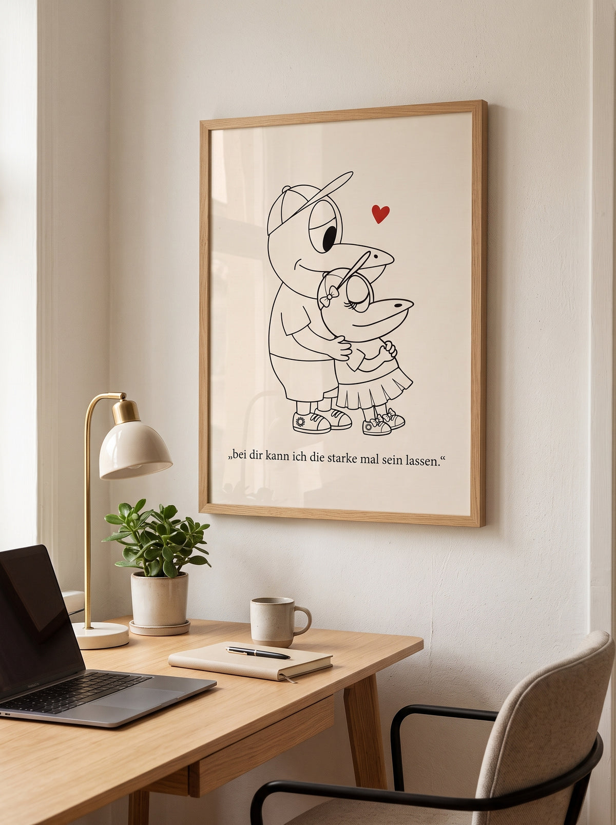 Poster Paar - ERFI „Bei dir kann ich die Starke sein lassen“ – Liebe & Geborgenheit