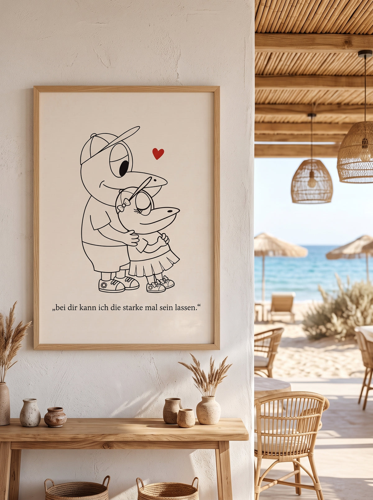 Poster Paar - ERFI „Bei dir kann ich die Starke sein lassen“ – Liebe & Geborgenheit