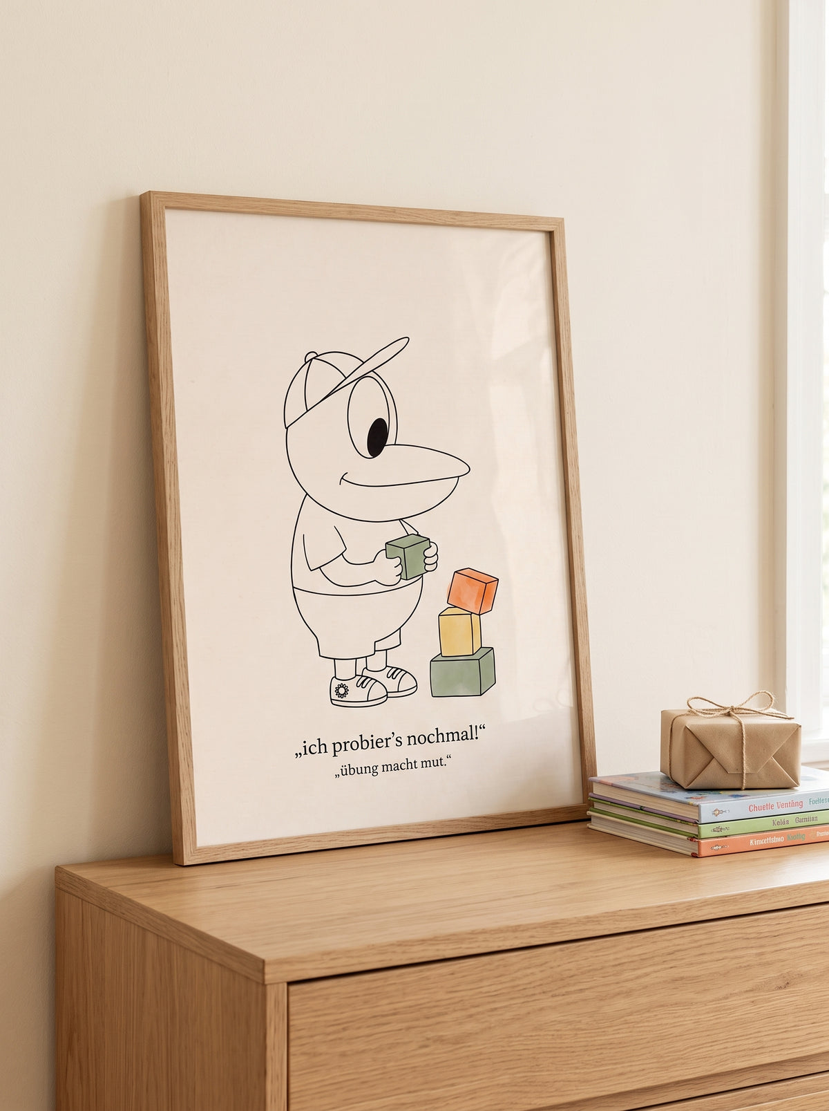 Poster Kinder „Ich probier’s nochmal!“ – Mut & Selbstvertrauen