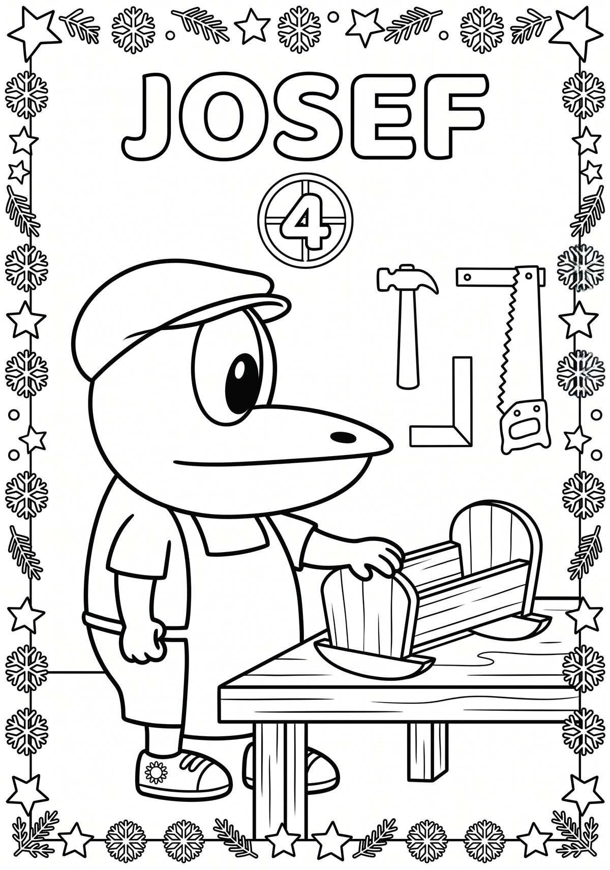 ERFI´s Adventskalender - Malbuch: Die Weihnachtsgeschichte zum Ausmalen mit Vorlesetexten für Kinder ab 4 Jahren