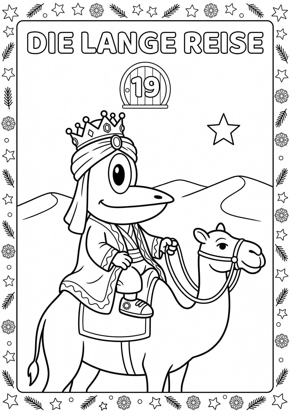 ERFI´s Adventskalender - Malbuch: Die Weihnachtsgeschichte zum Ausmalen mit Vorlesetexten für Kinder ab 4 Jahren
