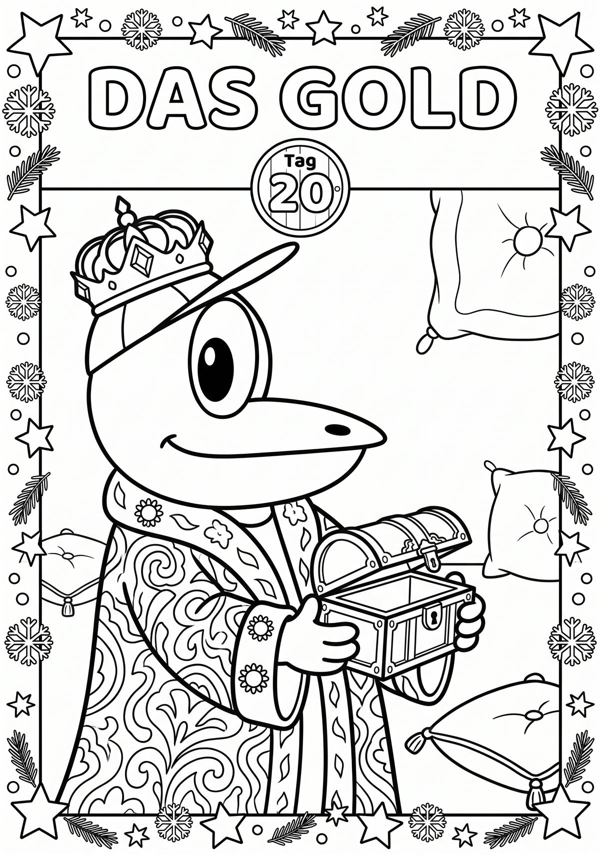ERFI´s Adventskalender - Malbuch: Die Weihnachtsgeschichte zum Ausmalen mit Vorlesetexten für Kinder ab 4 Jahren