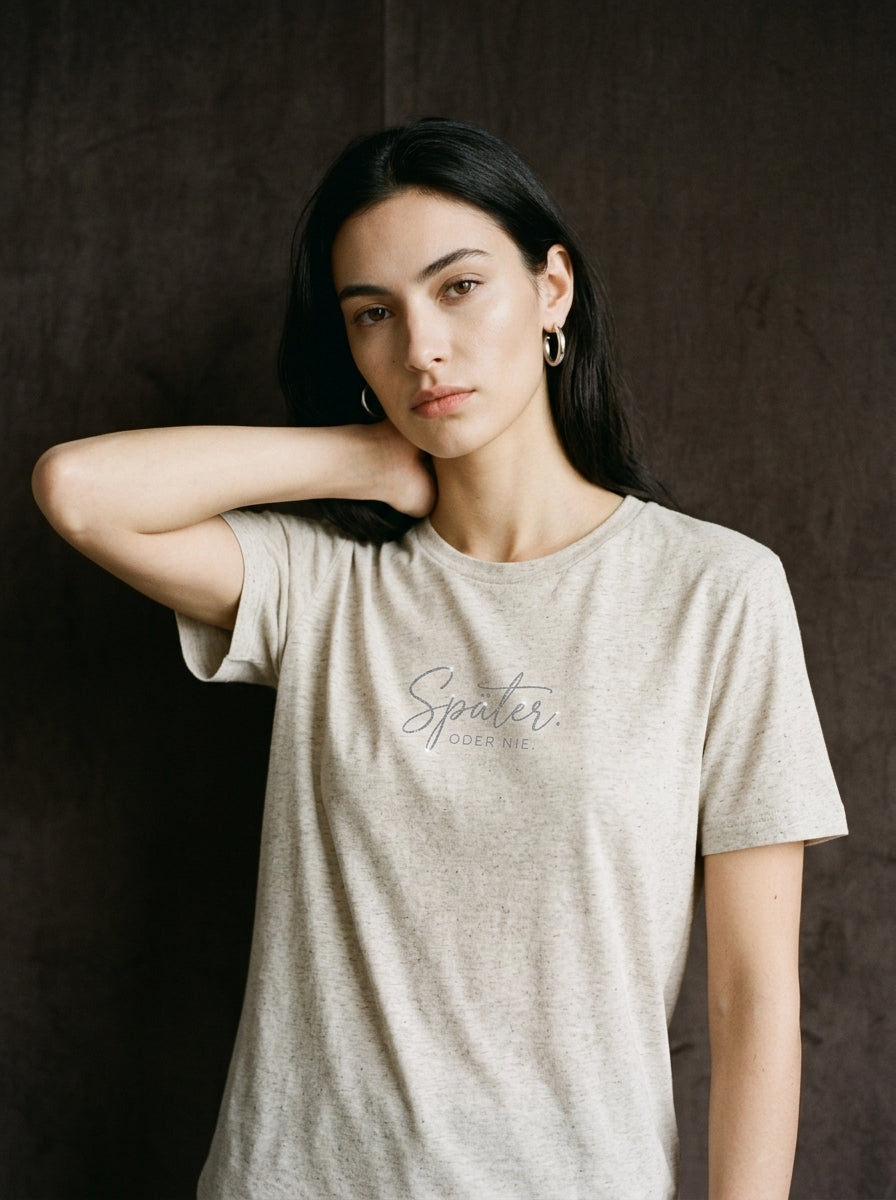 T-Shirt Unisex - SPÄTER ODER NIE - Premium Statement Shirt