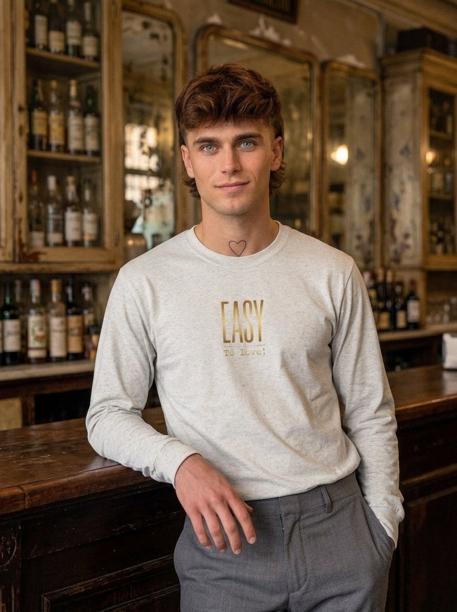 Langarm Shirt - Easy_To love - Premium Statement Langarmshirt
