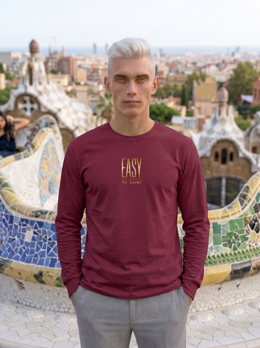 Langarm Shirt - Easy_To love - Premium Statement Langarmshirt