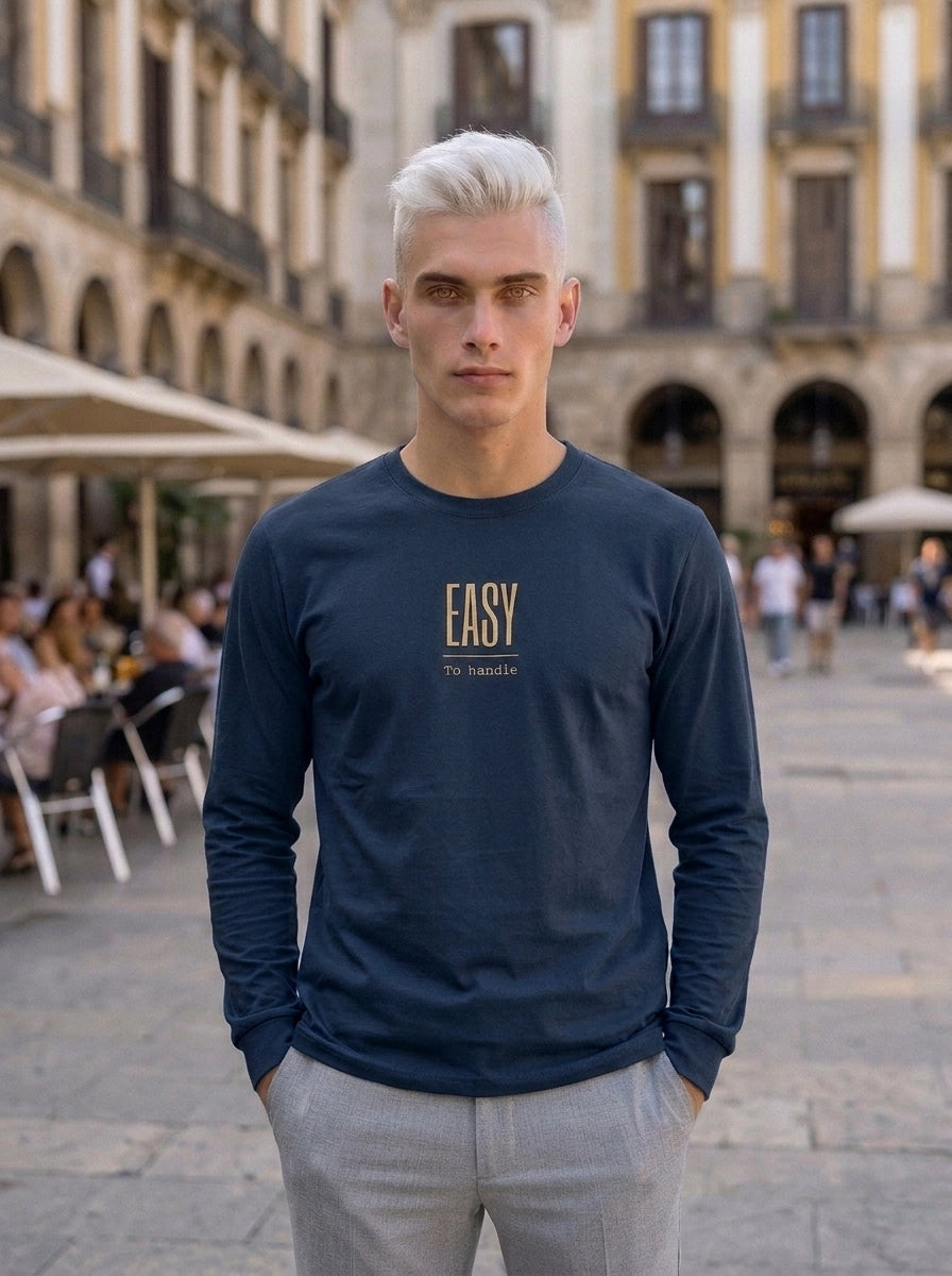 Langarm Shirt - Easy_To handle - Premium Statement Langarmshirt