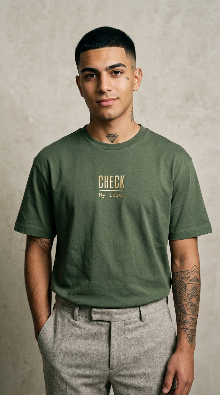 T-Shirt Unisex - CHECK MY LIFE - Premium Statement Shirt