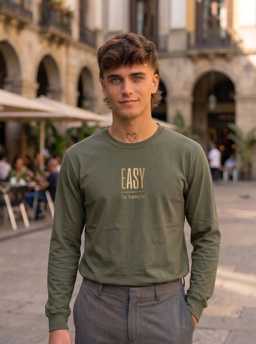 Langarm Shirt - Easy_To handle - Premium Statement Langarmshirt