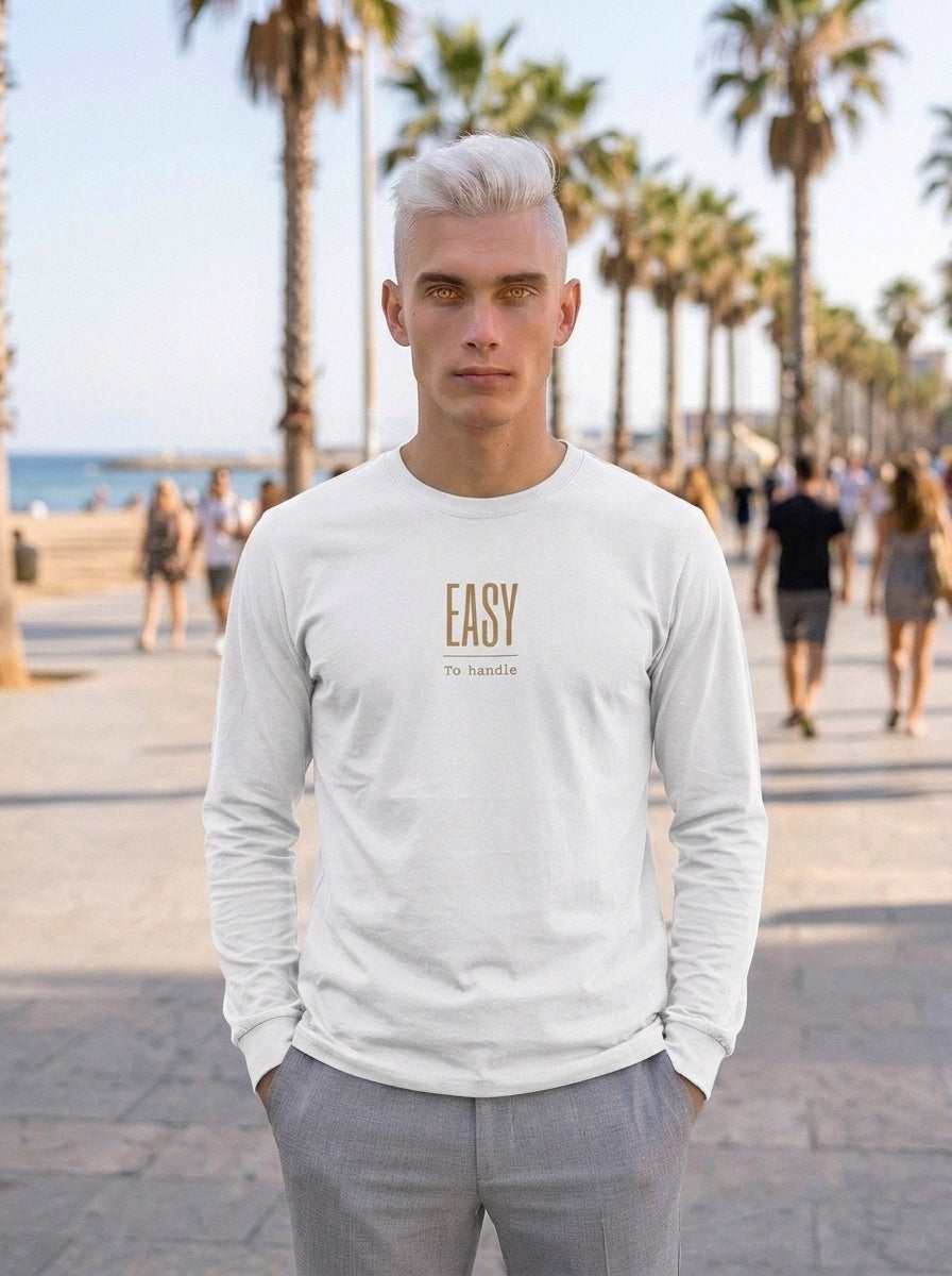 Langarm Shirt - Easy_To handle - Premium Statement Langarmshirt