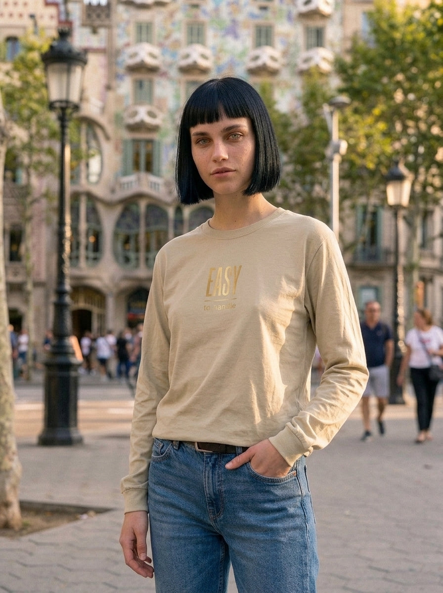 Langarm Shirt - Easy_To handle - Premium Statement Langarmshirt
