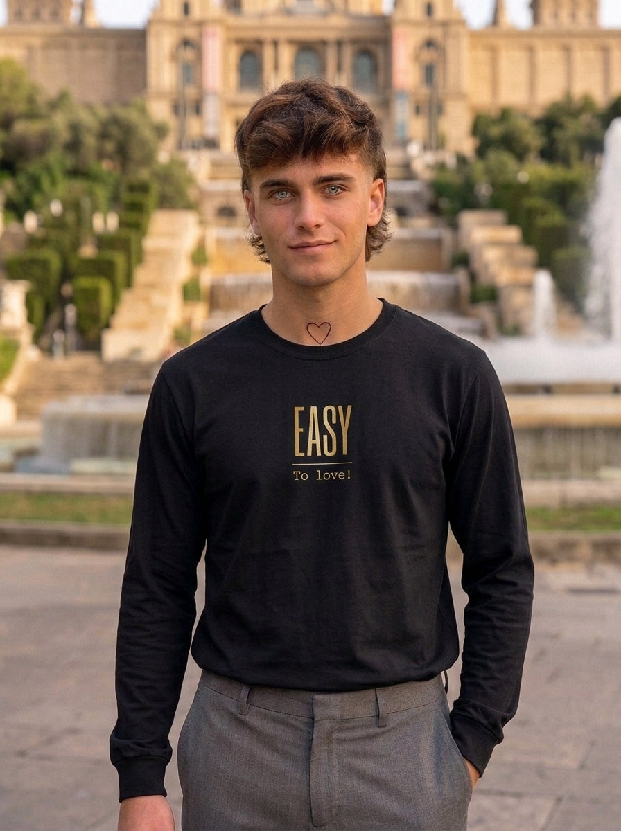 Langarm Shirt - Easy_To love - Premium Statement Langarmshirt