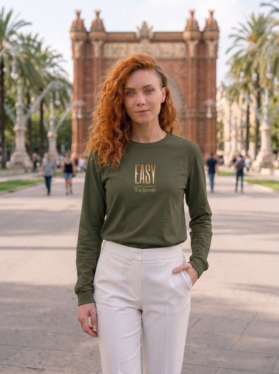 Langarm Shirt - Easy_To love - Premium Statement Langarmshirt