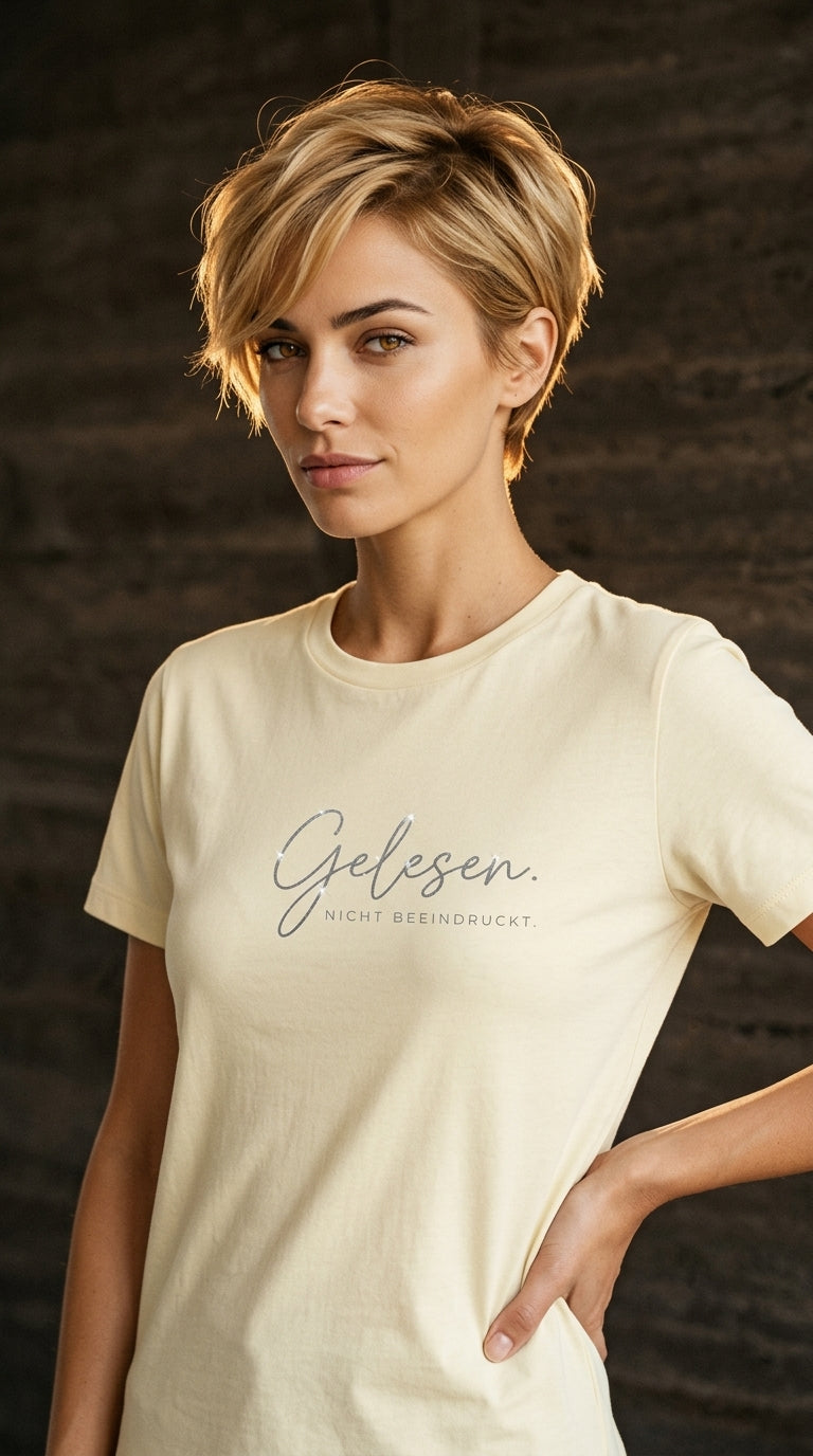 T-Shirt Unisex - GELESEN. NICHT BEEINDRUCKT - Premium Statement Shirt
