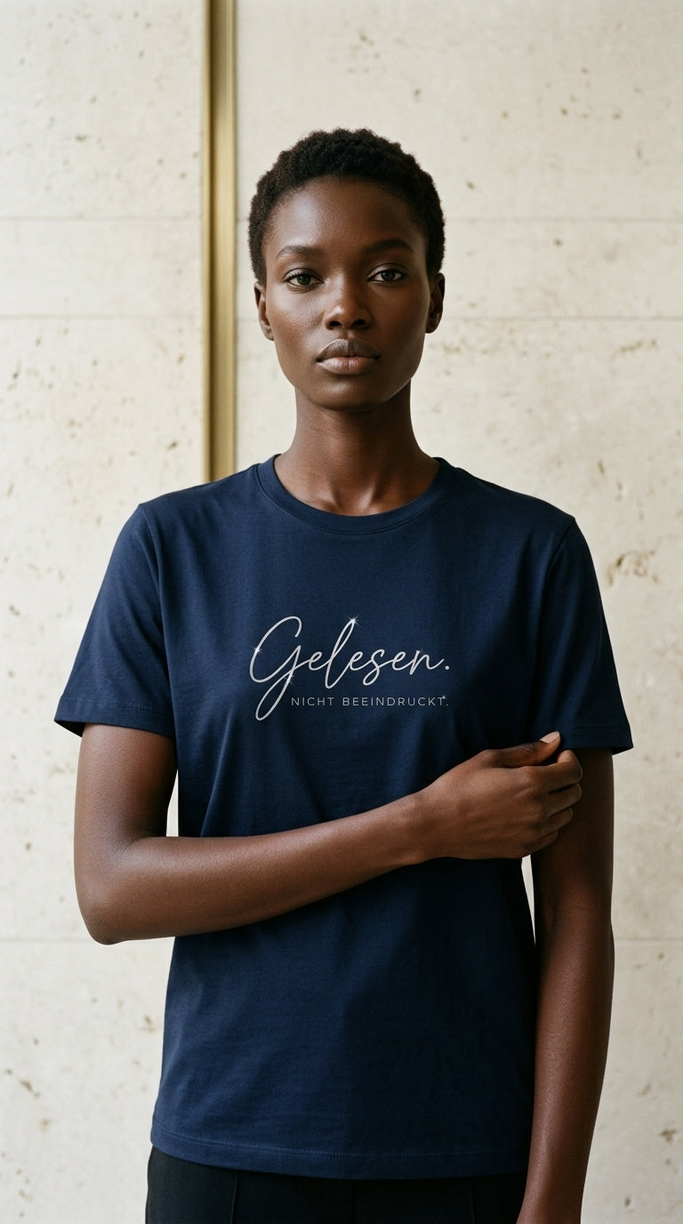 T-Shirt Unisex - GELESEN. NICHT BEEINDRUCKT - Premium Statement Shirt