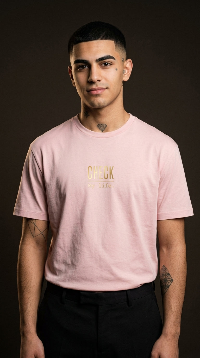 T-Shirt Unisex - CHECK MY LIFE - Premium Statement Shirt