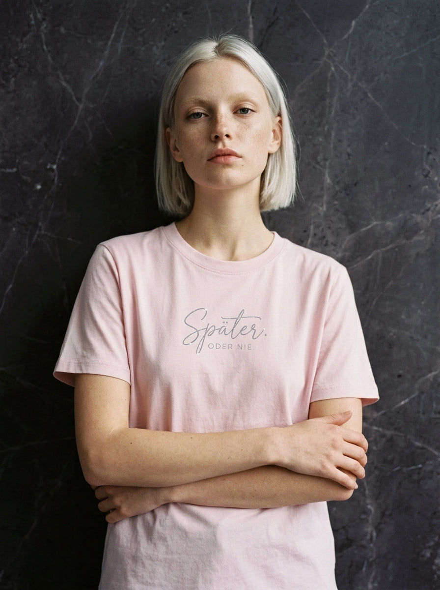 T-Shirt Unisex - SPÄTER ODER NIE - Premium Statement Shirt