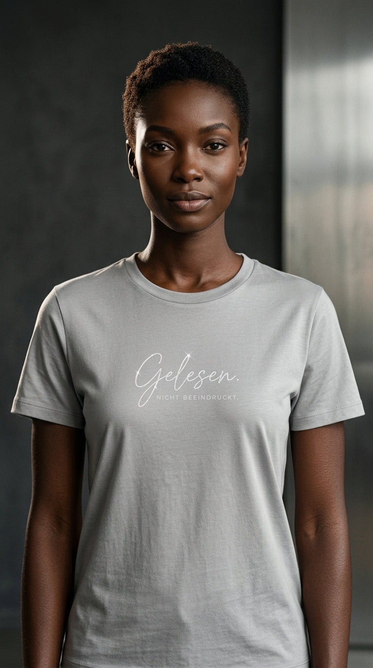 T-Shirt Unisex - GELESEN. NICHT BEEINDRUCKT - Premium Statement Shirt