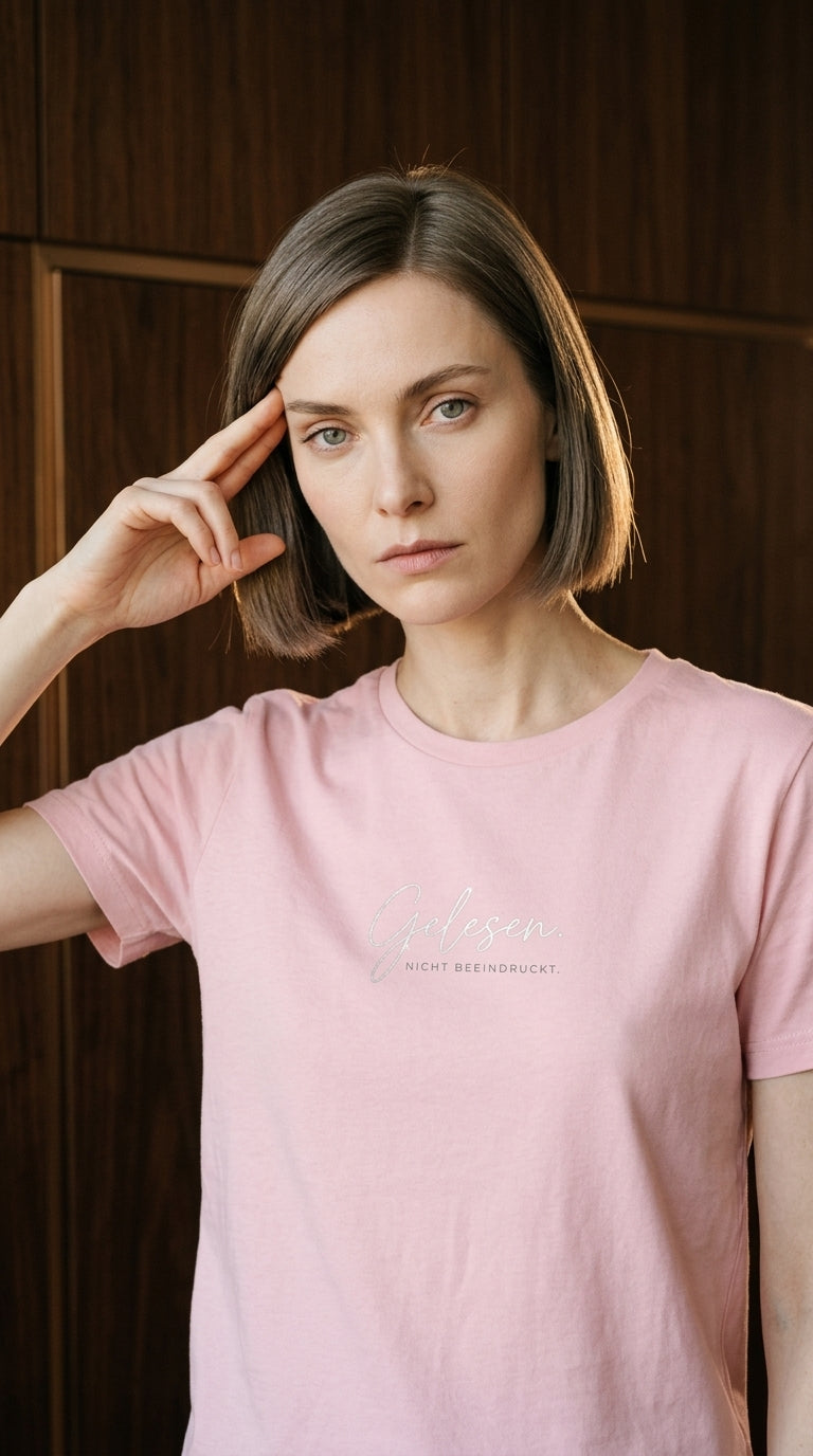 T-Shirt Unisex - GELESEN. NICHT BEEINDRUCKT - Premium Statement Shirt