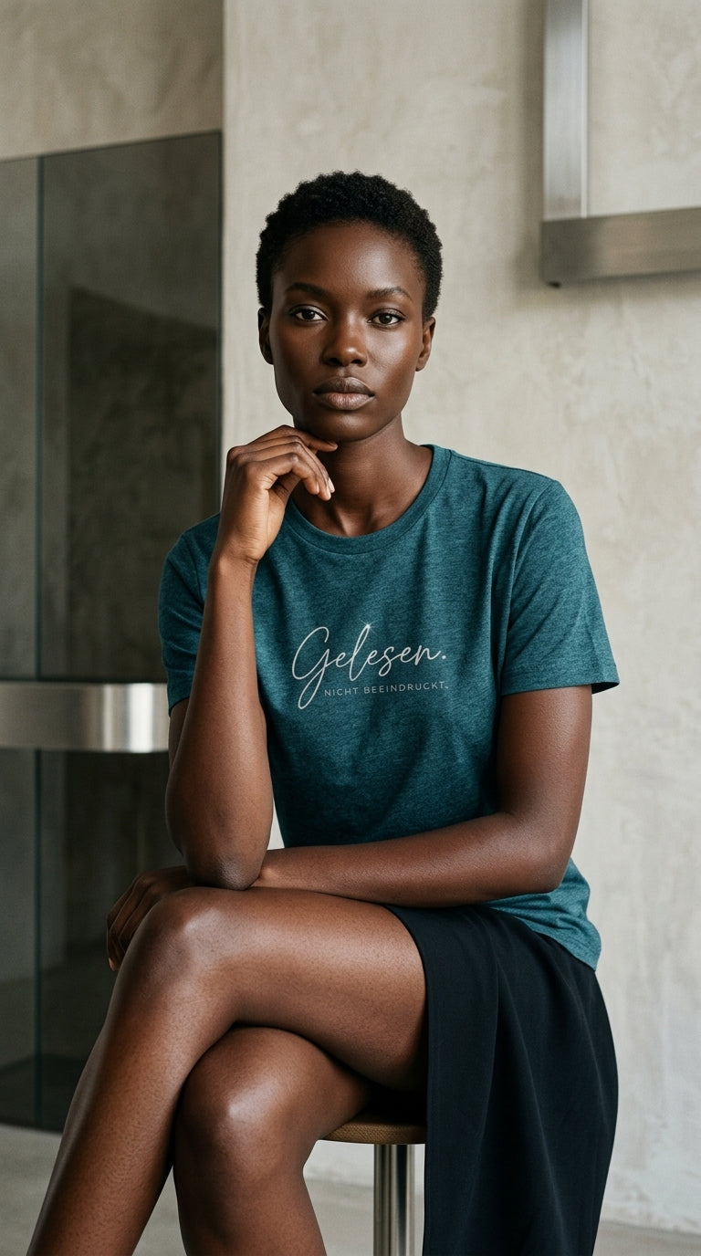 T-Shirt Unisex - GELESEN. NICHT BEEINDRUCKT - Premium Statement Shirt