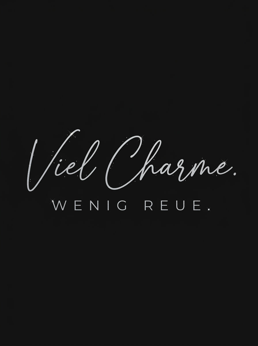 T-Shirt Unisex - VIEL CHARME WENIG REUE - Premium Statement Shirt
