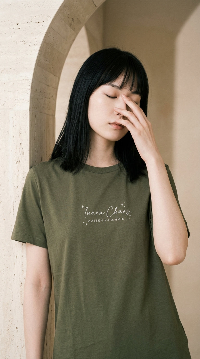 T-Shirt Unisex - INNEN CHAOS. AUSSEN KASCHMIR - Premium Statement Shirt