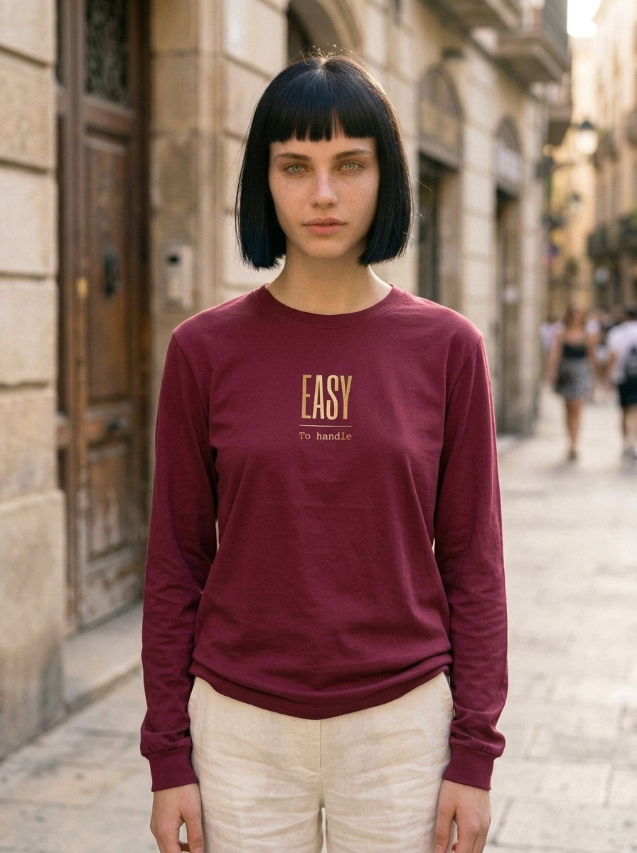 Langarm Shirt - Easy_To handle - Premium Statement Langarmshirt