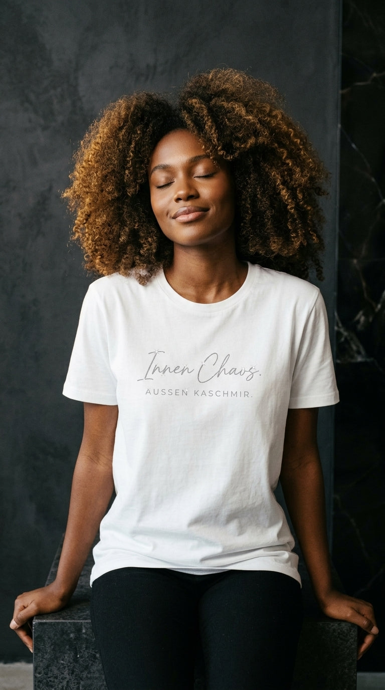 T-Shirt Unisex - INNEN CHAOS. AUSSEN KASCHMIR - Premium Statement Shirt