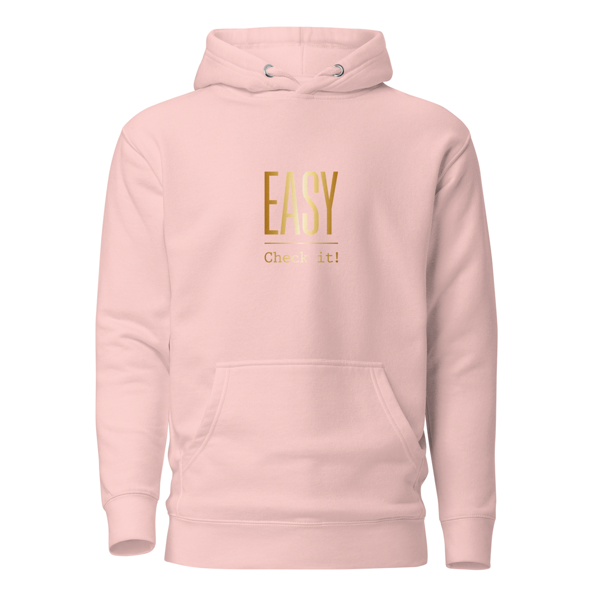 EASY Check it Hoodie, Light Pink