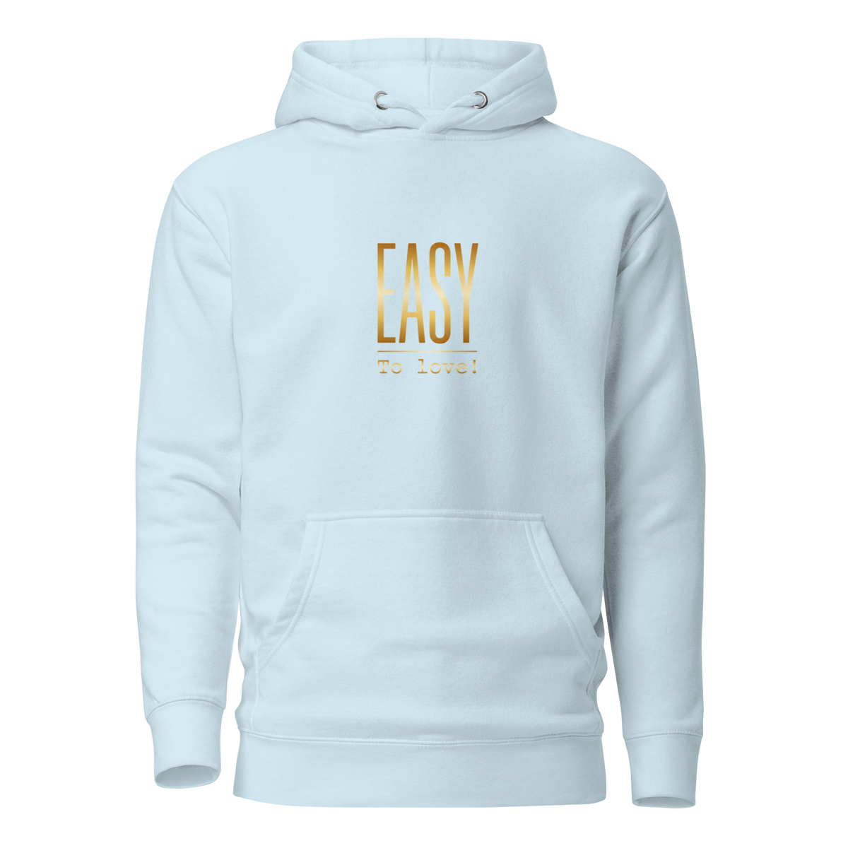 EASY To love Hoodie, Sky Blue