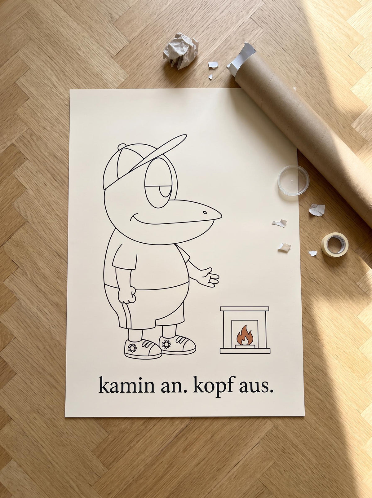 ERFI Poster „kamin an. kopf aus.“, Bild 6