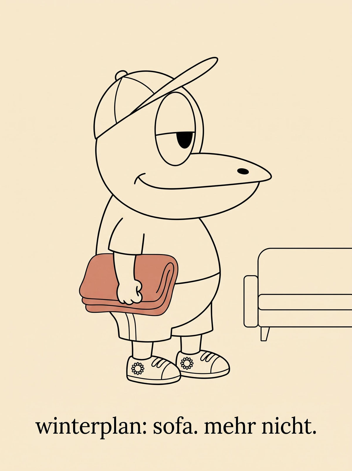 ERFI Poster „winterplan: sofa. mehr nicht.“, Bild 1