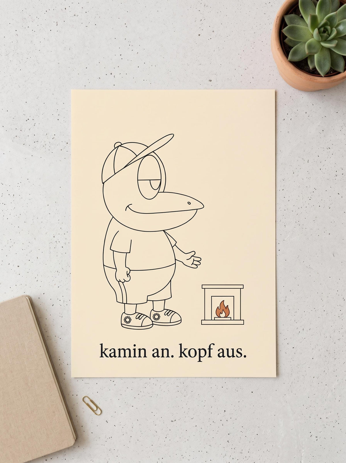 ERFI Poster „kamin an. kopf aus.“, Bild 4