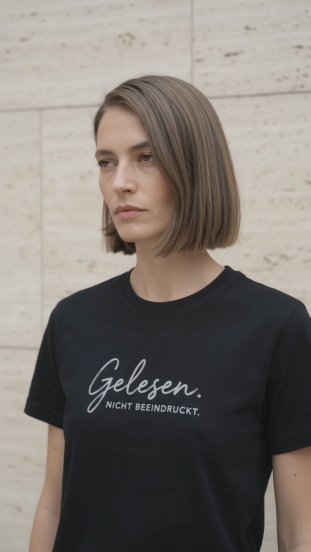 T-Shirt Unisex - GELESEN. NICHT BEEINDRUCKT - Premium Statement Shirt