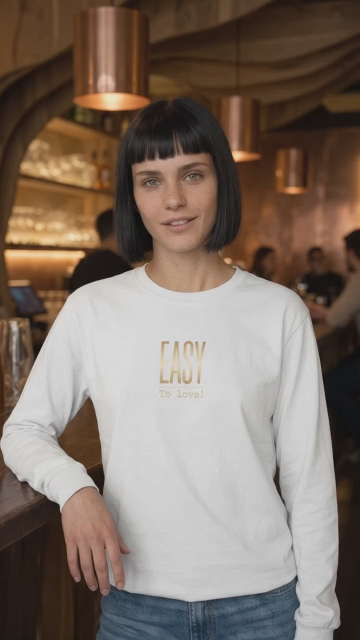 Langarm Shirt - Easy_To love - Premium Statement Langarmshirt
