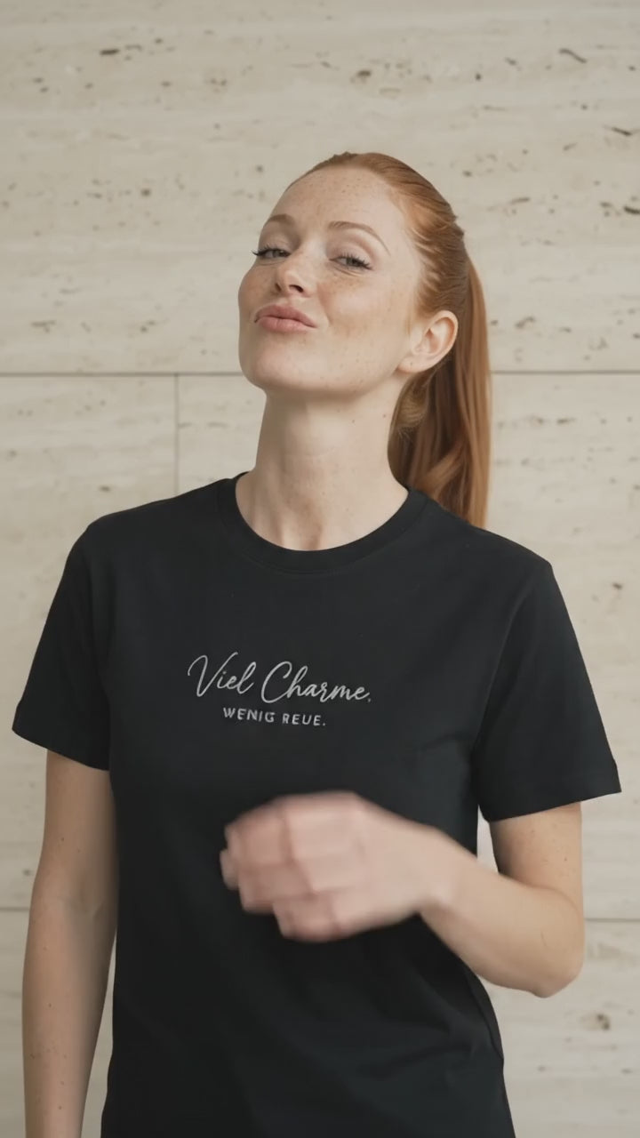 T-Shirt Unisex - VIEL CHARME WENIG REUE - Premium Statement Shirt