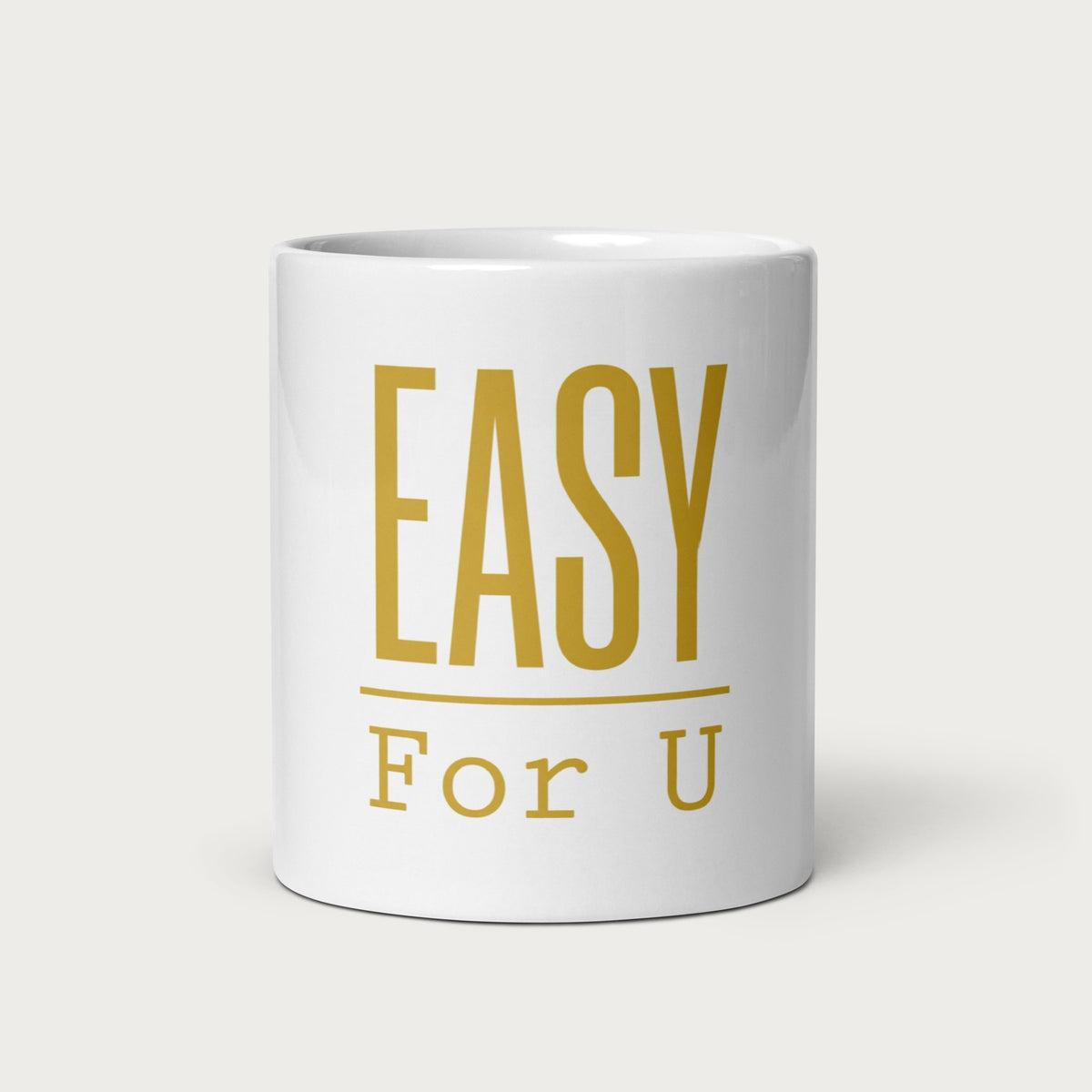 EASY For U Tasse, Vorderseite mit Logo