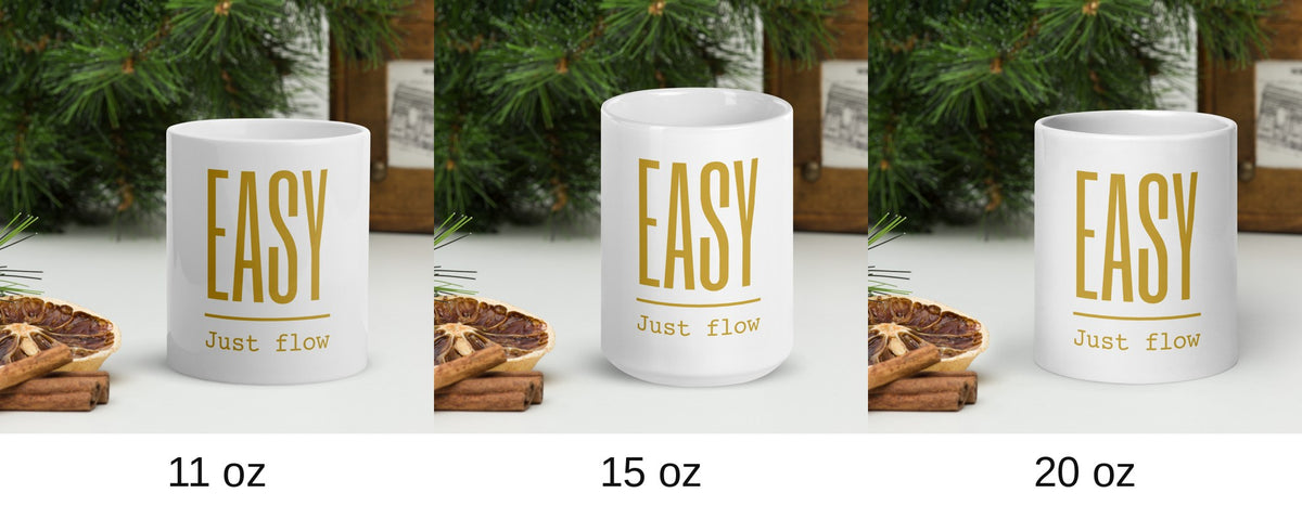 EASY Just flow Tasse, Größen 11 oz, 15 oz und 20 oz