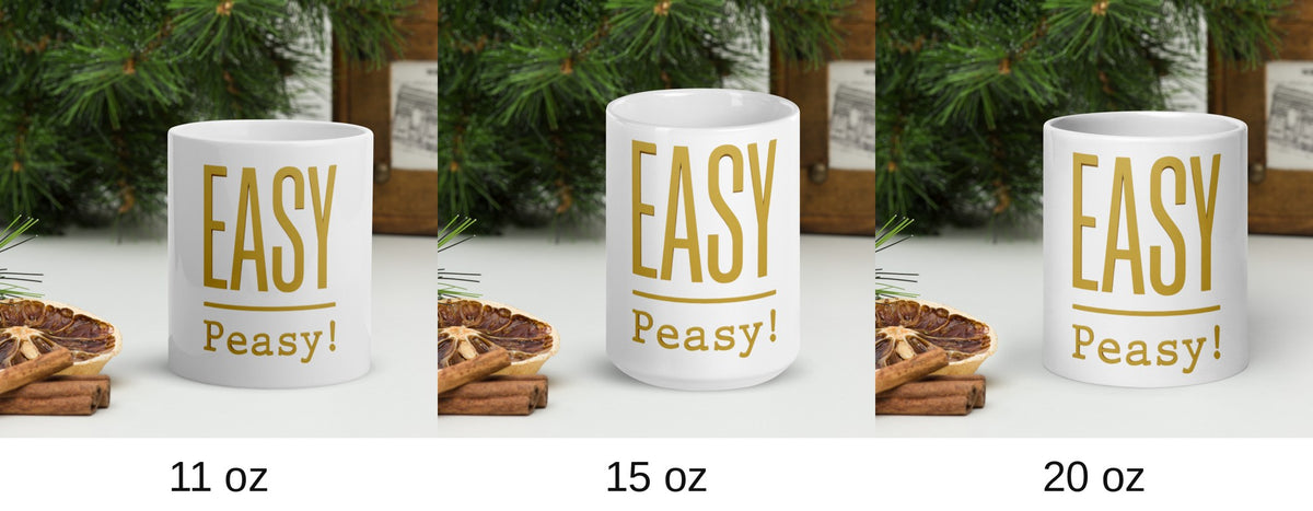 EASY Peasy Tasse, Größen 11 oz, 15 oz und 20 oz
