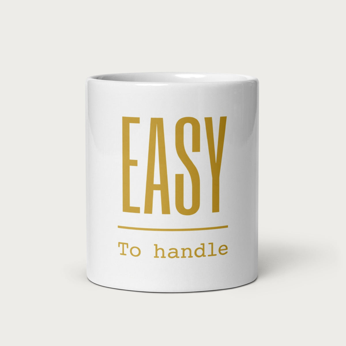 EASY To handle Tasse, Vorderseite mit Logo
