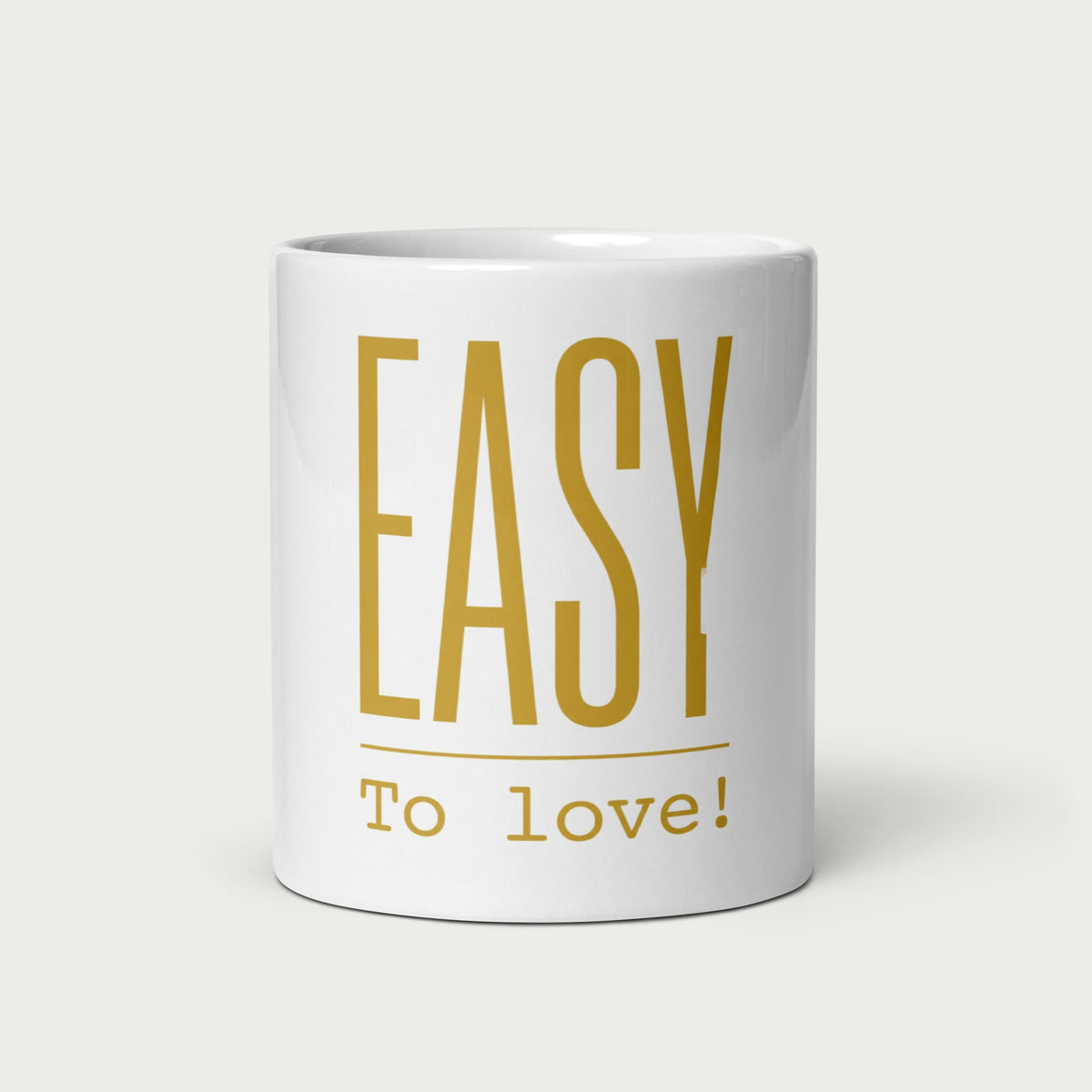 EASY To love Tasse, Vorderseite mit Logo